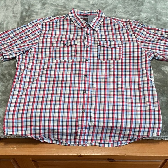 Wrangler Red and Blue Checkered Casual Shirt - Picture 1 of 3